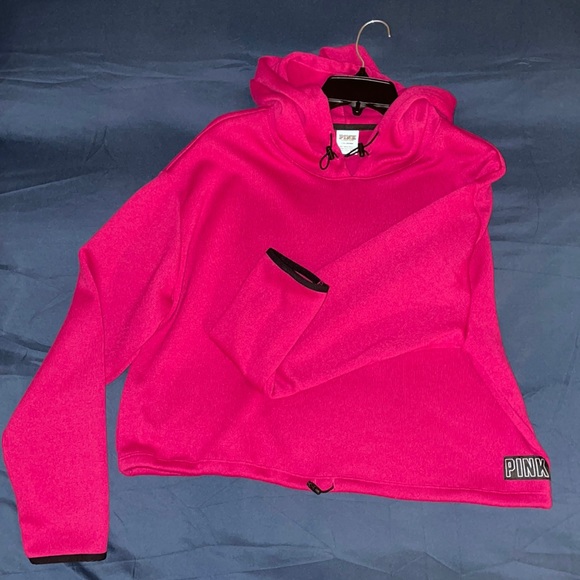 PINK Victoria's Secret Sweaters - Cropped hoodie